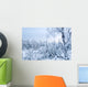 a quiet winter frozen forest Wall Mural