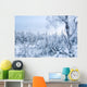a quiet winter frozen forest Wall Mural