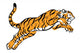 Tiger in the Jump Wall Decal