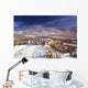 Sheep In Snow, Glenshane, Co Derry, Ireland Wall Mural