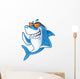 Cool Smiling Beach Shark Wall Decal