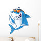 Cool Smiling Beach Shark Wall Decal