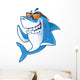 Cool Smiling Beach Shark Wall Decal
