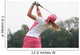 golf swing at finish lady Wall Mural
