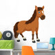 Cute Horse Cartoon Wall Decal