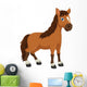 Cute Horse Cartoon Wall Decal