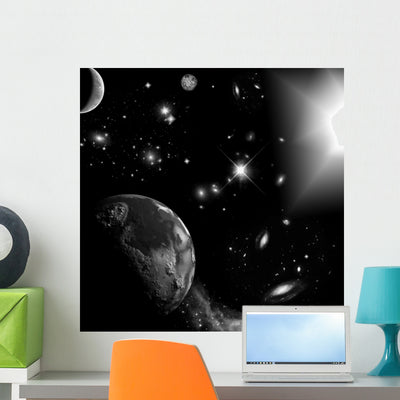 Espace Wall Mural shown on a wall