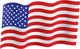 American Flag Waving in the Breeze Wall Decal
