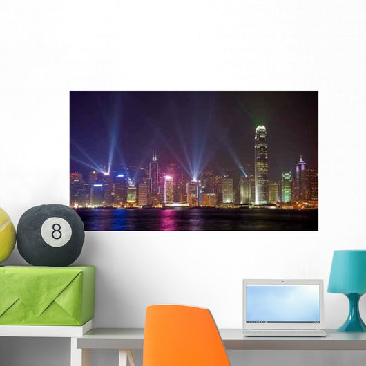 Symphony Lights Hongkong China Wall Decal