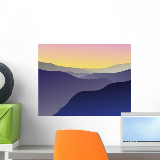 blue ridge mountain vista Wall Mural