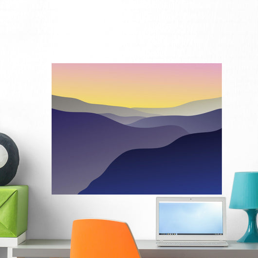 blue ridge mountain vista Wall Mural