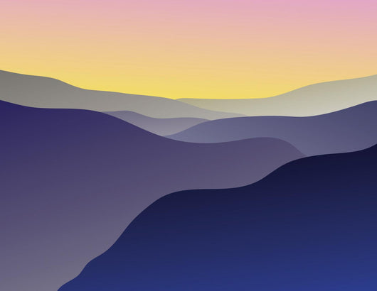 blue ridge mountain vista Wall Mural