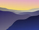 blue ridge mountain vista Wall Mural