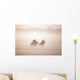 Thoroughbred Horses In Training, Curragh, Co Kildare, Ireland Wall Mural