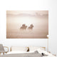 Thoroughbred Horses In Training, Curragh, Co Kildare, Ireland Wall Mural