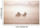 Thoroughbred Horses In Training, Curragh, Co Kildare, Ireland Wall Mural