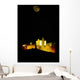 Moon Over Rock Of Cashel, Co Tipperary, Ireland Wall Mural