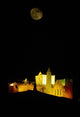 Moon Over Rock Of Cashel, Co Tipperary, Ireland Wall Mural