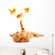 Goldfishes and cat Wall Decal
