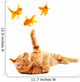 Goldfishes and cat Wall Decal