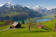 Alpine Landscape Spring Walensee Wall Decal