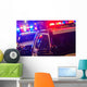 Night Time Police Intervention Wall Decal