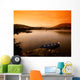 Boat At Maam Cross, Co Galway, Ireland Wall Mural