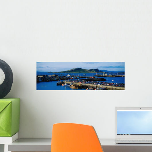 Howth Harbour & Irelands Eye, Co Dublin, Ireland Wall Mural