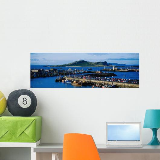 Howth Harbour & Irelands Eye, Co Dublin, Ireland Wall Mural