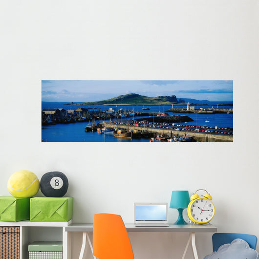 Howth Harbour & Irelands Eye, Co Dublin, Ireland Wall Mural