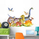 Watercolor Illustration Jurassic Dinosaurs Wall Decal