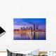 Louisville Kentucky USA Evening Skyline Wall Decal