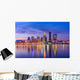Louisville Kentucky USA Evening Skyline Wall Decal