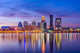 Louisville Kentucky USA Evening Skyline Wall Decal