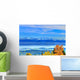Lake Geneva and Mount Wall Decal