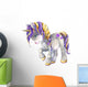 Cute Starry Watercolor Unicorn Wall Decal
