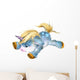 Blue Starry Unicorn Pony Wall Decal