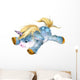 Blue Starry Unicorn Pony Wall Decal