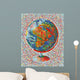 Flags mosaic world Wall Mural