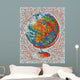 Flags mosaic world Wall Mural