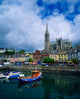 Cobh Cathedral & Harbour, Co Cork, Ireland Wall Mural