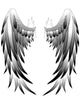 Angel Wings Angel Wings Tattoo Art 1 Wall Decal