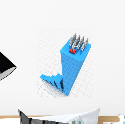 Success leadership and teamwork concept Wall Decal