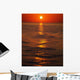 Sunset Over The Sea Wall Mural