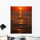 Sunset Over The Sea Wall Mural