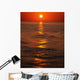 Sunset Over The Sea Wall Mural