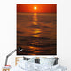 Sunset Over The Sea Wall Mural