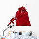 Up Santa Claus Pushing Wall Decal