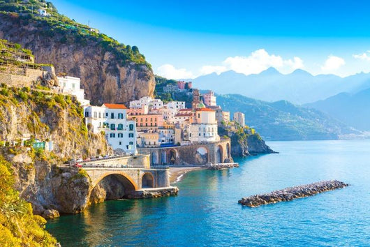 Morning Amalfi Cityscape Coast Wall Decal