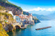 Morning Amalfi Cityscape Coast Wall Decal